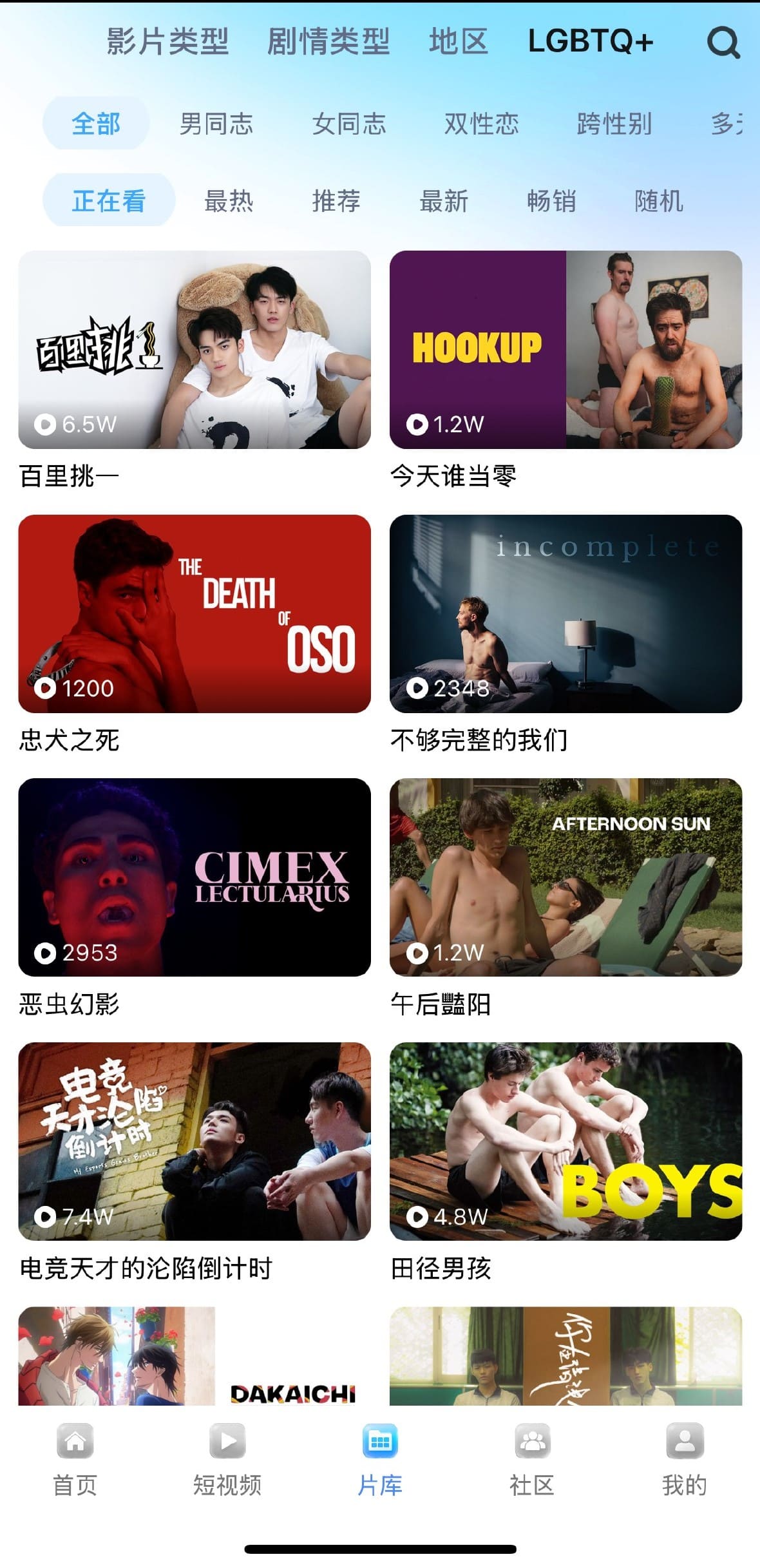 小蓝APP官网LGBTQ加专题片库浏览页